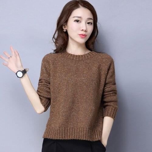 Solid color Thick Winter Long sleeve Women Sweaters Casual Knitted Pullover Autumn Female Sweaters 2019 new Loose O-Neck Tops