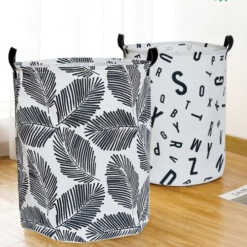 1Pc Foldable Waterproof Clothes Storage Basket Household Laundry Bucket Bedroom Toys Sundries Organizer Home Supplies