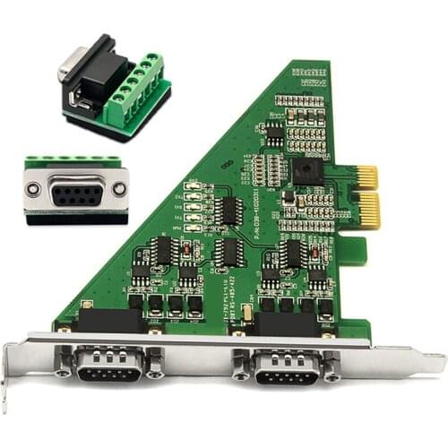 2 Port PCI-E To RS485/422 Multi-Serial Port Card 485/422 Serial Port Expansion Card Industrial UT-792