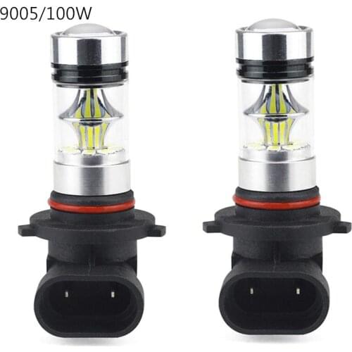 2Pcs Led HB3 9005 Fog Lights Bulb 1200LM 6000K White Car Driving Running Lamp Auto Leds Light 12V 24V 2323 LED Driving Bulb