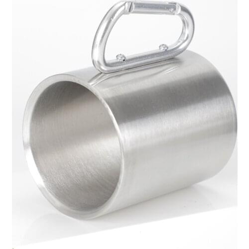 330 Ml With Buckle Portable Stainless Steel Metal Beer Cup Wine Cups Coffee Tumbler Tea Milk Mugs Home For Camping Mouth Cup