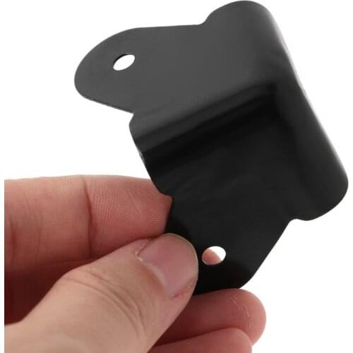 4PCS Speaker Corners Metal Angle Rounded Protector Guitar Amplifier Stage Cabinets Accessories Black