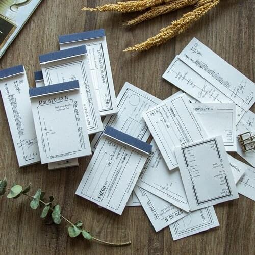 50Pcs Life Essay Series Material Paper Junk Journal Planner Craft Paper Scrapbooking Vintage Decorative DIY Craft Photo Album