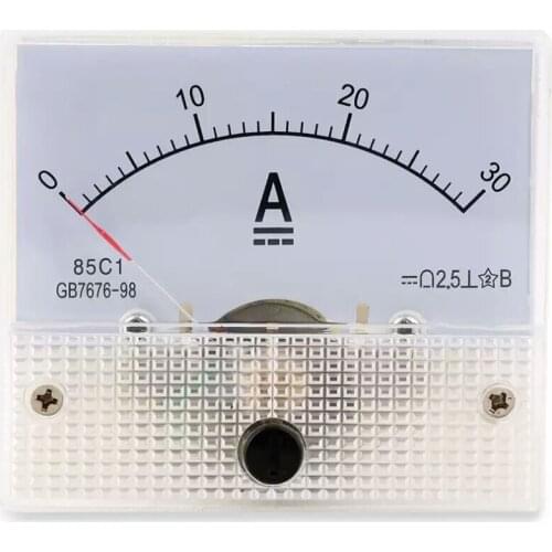DC 30A Analog Ammeter Panel AMP Current Meter 0-30A/xj