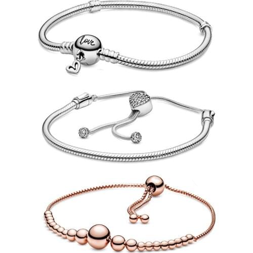 2020 Chinese New Year, Valentines Day Freehand Heart-shaped Snake Chain Bracelet Original Woman Jewelry Birthday Holiday Gift