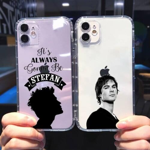 The Vampire Diaries Phone Case Transparent soft For iphone 5 5s 5c se 6 6s 7 8 11 12 plus mini x xs xr pro max