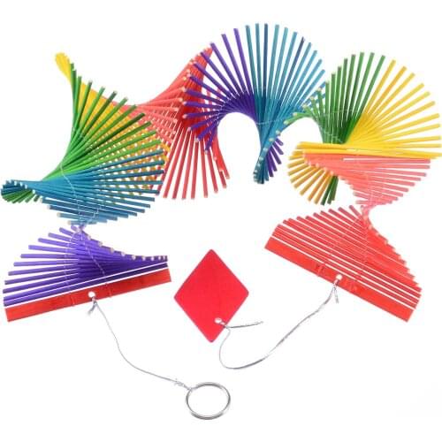 DIY Colorful Hanging Decorations Wooden Wind Chime Outdoor Garden Yard Pendant Wind Chimes