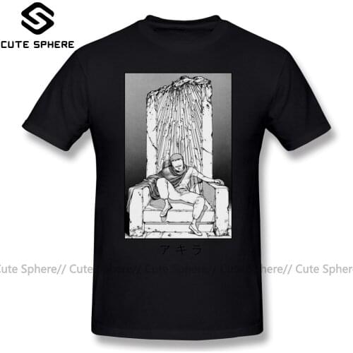 Akira T Shirt Akira Anime T-Shirt Print 6xl Tee Shirt Short-Sleeve Fun Streetwear 100 Cotton Mens Tshirt