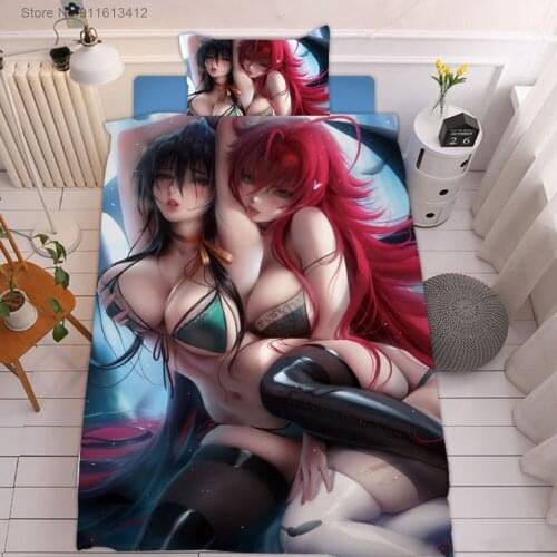 3 Pieces Cute Lovely Girls Bedding Set 3D Print Bikini Sexy Lady Duvet Cover Home Textile Bed Cover Set Kids Quilt Cover Gifts