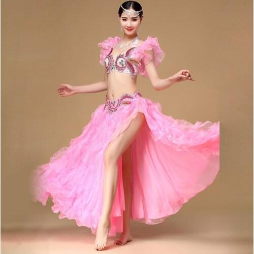 Belly Dancing Costumes New style Orient Dance Dress Belly Dance Outfit Set Off Shoulder Women Egyptian Bra and Skirt
