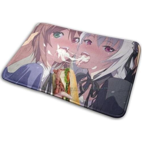 Just Some Friends Eating A Subway Mat Rug Carpet Anti-Slip Bedroom Entrance Door Mat Happy Subway Hentai Anime Tv Trend Food