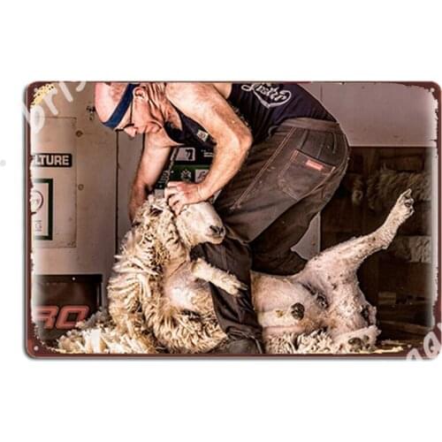 Sheep Shearing Metal Signs Club Party Customize Kitchen Painting Décor Tin sign Posters