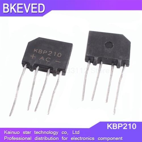 100PCS KBP210 2A 1000V BRIDGE RECTIFIER new and original IC