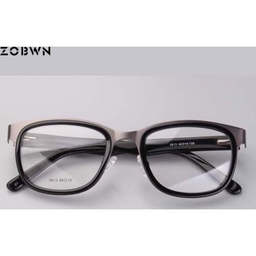 Oculos masculino Classic Square eye Glasses man bsuiness Eyeglasses Good flexibility Optical Frame big size height lens black