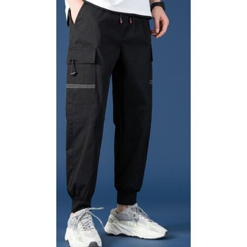 Mens Casual Pants Korean Style Trendy Loose-fitting Sports All-match Cargo Pants