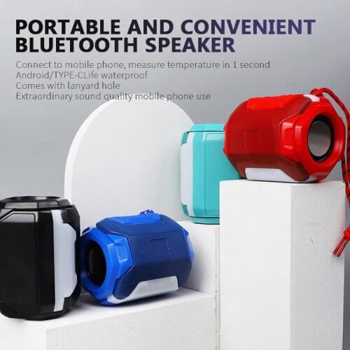 New Bluetooth-compatible Speaker Outdoor Column Wireless Sound Bar LED Super Bass Music Center Radio Receiver Subwoofer Boombox