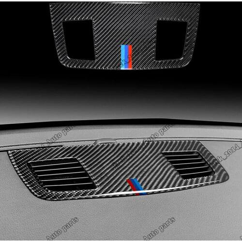 Carbon Fiber Dashboard Air Vent Outlet Cover Trim Fit for BMW 3 Series E90 2005-2012