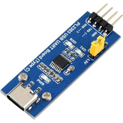 PL2303 USB UART Board (Type C), USB To UART (TTL) Communication Module, USB-C Connector