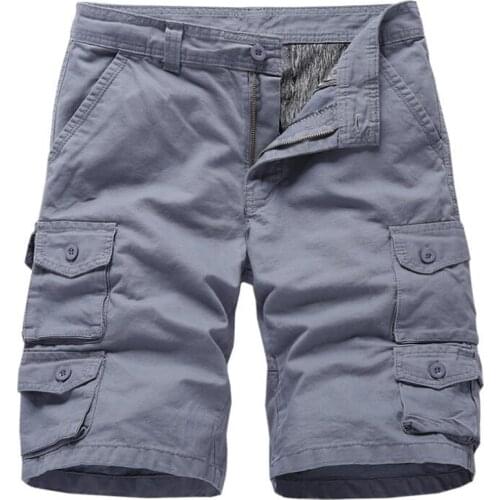 Summer shorts men100% cotton casual men shorts Bermuda masculina Male Baggy Military Zipper Pants breeches Male Tactica shorts