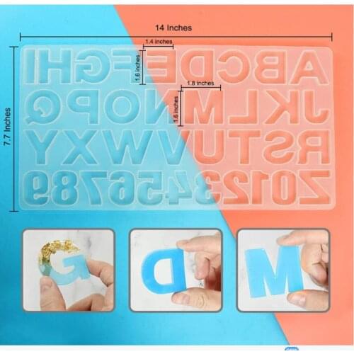 Letter Number Silicone Super Thick Resin Casting Mould Epoxy Crafts ROLLINGTRAYMOLD STORE
