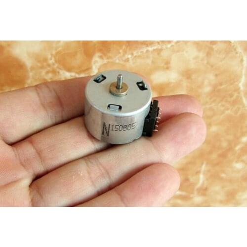 Strong magnetic) two phase six wire 25MM micro DC stepper motor step angle of 18 degrees 24V above working voltage DIY motor