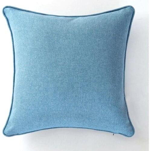 Nordic Style Light Blue Cushion Cover Pillow Cover Case Sofa Chair Home Decor Without Stuffing