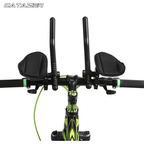 Triathlon Aerobar Bicycle Rest TT Handlebar Clip Aerobar Handlebar Tri Bars MTB Road Bike Aluminum Alloy Cycling Rest Handlebar