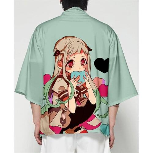 Anime Toilet Bound Hanako kun 3D Printing Japanese Kimono Haori Yukata Women/Men Casual Short Sleeve Streetwear Jackets Clothes