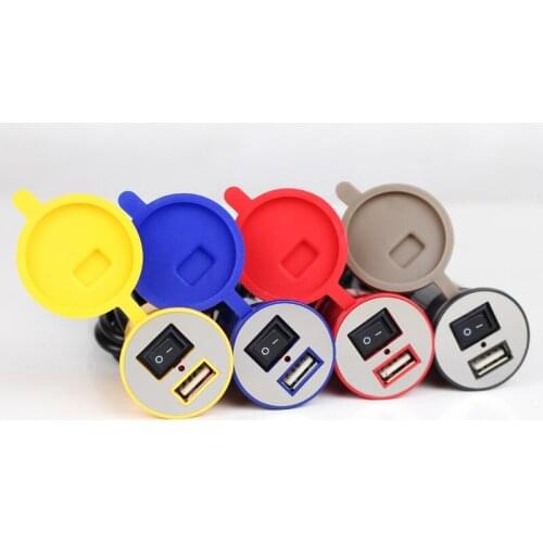 Motorcycle USB mobile phone charger waterproof universal electric vehicle charger power supply modification parts 12V