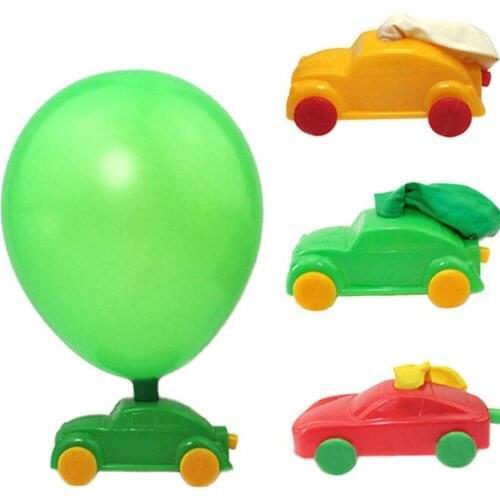 1/5/10PCS Kids Science Experiment Toys DIY Ballon Car Build Kit Toy EIG88