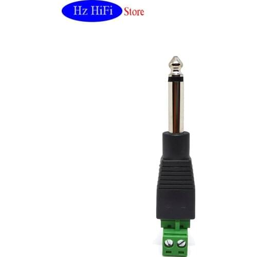 New 6.3mm Solderless Plug Mono Microphone Audio Engineering Adapter