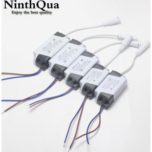 1pcs LED Light Transformer Power Supply Adapter For Led Lamp/bulb 1-3W 4-7W 8-12W 13-18W 18-24W Safe Plastic Shell LED Driver