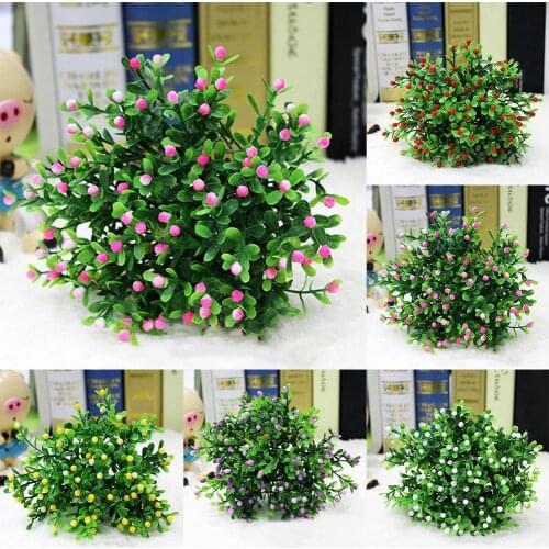 15 Heads Artificial Aglaia Odorata Flowers Plant Home Wedding Party Vase Decoration Tabletop Ornaments