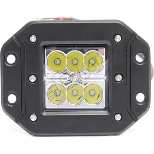 Free shipping 2pcs 18W LED work light bumper cube pod pillar A flush mount fog lamp for offroad 4x4 grand cherokee headlight