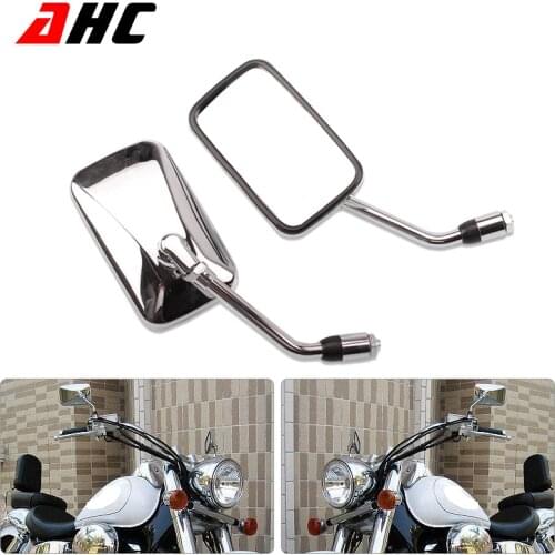 10mm Rearview Side View Mirrors For Suzuki VL125 VL250 skywave AN250 AN400 Burgman For Honda CA250 Steed Magna 250 400 750