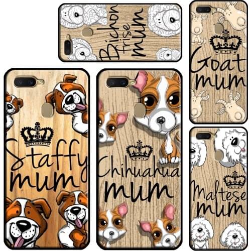 Cockapoo Staffy mum bull terrier puppy Case For OPPO Find X2 X3 Pro F5 F7 A52 A72 A15 A91 A83 A3S A5S A5 A9 A31 A53 2020 Cover