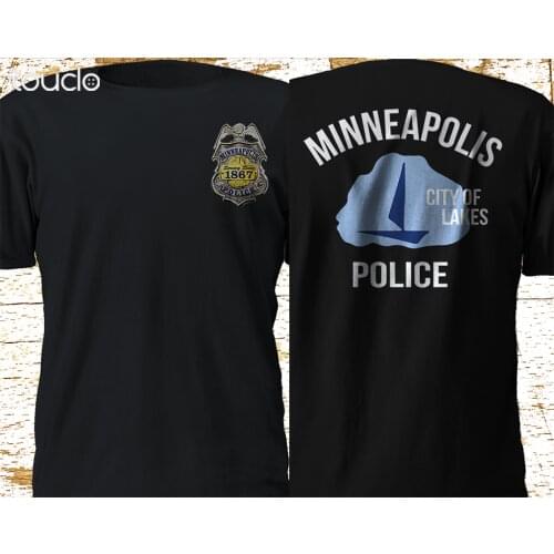 Minneapolis Minnesota Police Department SWAT Black T-Shirt S-3XL double sided