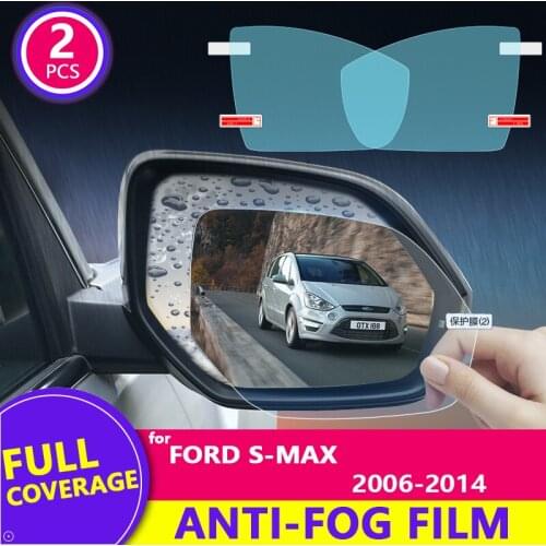For Ford S-Max MK1 2006~2014 2010 2011 2012 2013 Rearview Mirror Film HD Anti-Fog Rainproof Auto Mirror Sticker Car Accessories