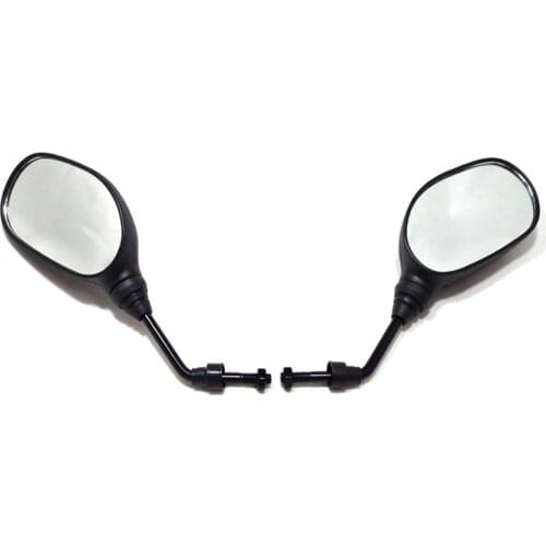 E0125 Motorcycle Mirrors for GT125 QS125-5 150CC M10 Screw Left Right Rear Rearview Mirrors Back Side Mirror