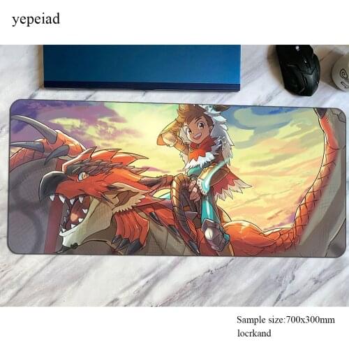 Fatalis monster hunter stories mats Beautiful gaming mouse pad big keyboard mousepad XL notebook gamer accessories padmouse mat
