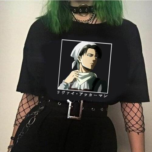 Men Women T-shirt Tops Kawaii Attack on Titan Tshirt T-shirt Crew Neck Fitted Soft Anime Manga Tee Shirt Clothes