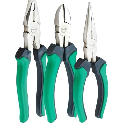 Hot Proskit 1PK-051DS 1PK-052DS 1PK-067S Electrician Pliers Wire Nipper Cable Cutter Hand Tools Diagonal pliers Wire cutters