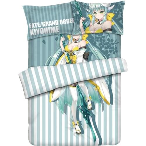 Anime JK Bedding Sets Game Fate Grand Order Berserker Kiyohime Cosplay Comforter Set Sheet Quilt Cover Pillowcase FGO Home Decor