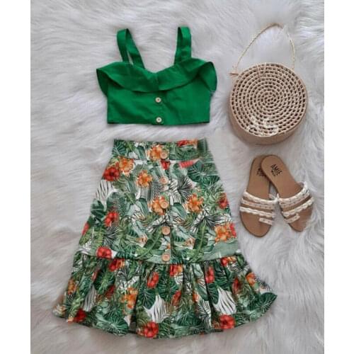 US Kid Baby Girl Summer Sleeveless Vest Ruffle Tops+Bowknot Shorts&Dress Clothes