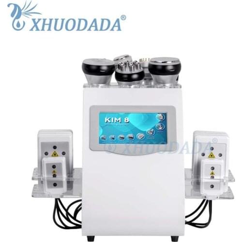 2021 Hot Product 9 in 1 Vacuum Laser Radio Frequency RF 40K Cavi Lipo Slimming Ultrasonic Liposuction Cavitation Machine For Spa