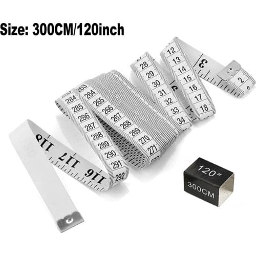 Multifunctional 300CM/120Inch Soft Measuring Tape 3M Length PVC Durable Office School Student Stationery Ruler Measurement Tool