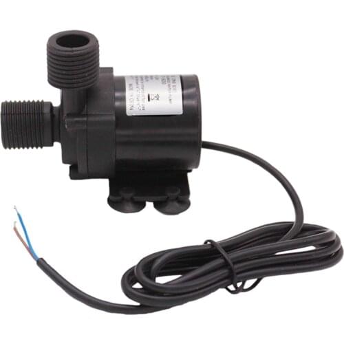 Hombrew Pump DC 12V Solar Hot Water Heater Circulation Pump 600 L/H Low Noise 3M Discharge Food Grade Plastic Cooling Pump IP68