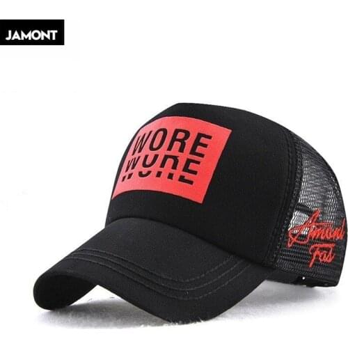 Jamont New Mens Baseball Cap Print Summer Mesh Cap Hats For Men Women Snapback Gorras Hombre Hats Casual Hip Hop Caps Dad Hat