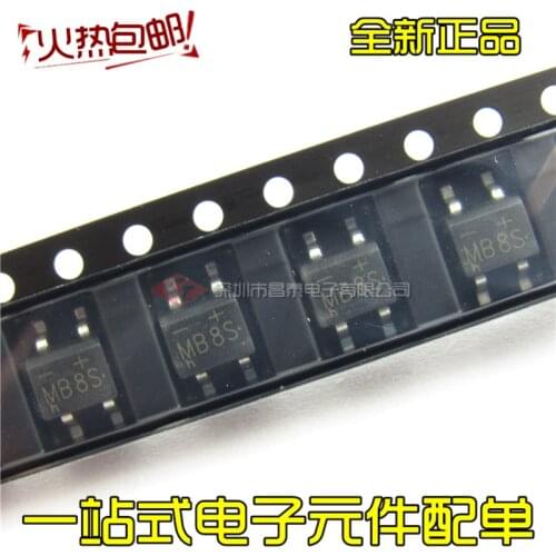 Patch Rectifier Bridge Stack MB8S SOP-4 0.5A 800V Bridge Rectifier New