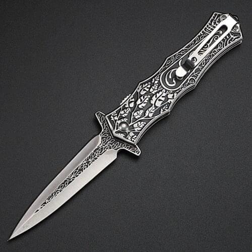 3cr13 Folding Blade Hunting Knife Survival Outdoor Combat Camping Knives EDC Defense High Hardness Military Sharp Straight Knife